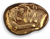 Créséide en or (Face Taureau/Lion)
